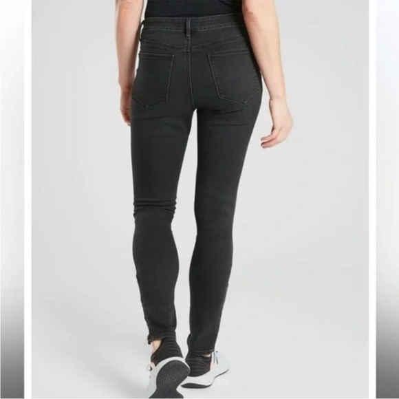 Athleta Sculptek Ultra Skinny Zip Jean Carbon Wash Size 2 - Picture 3 of 14